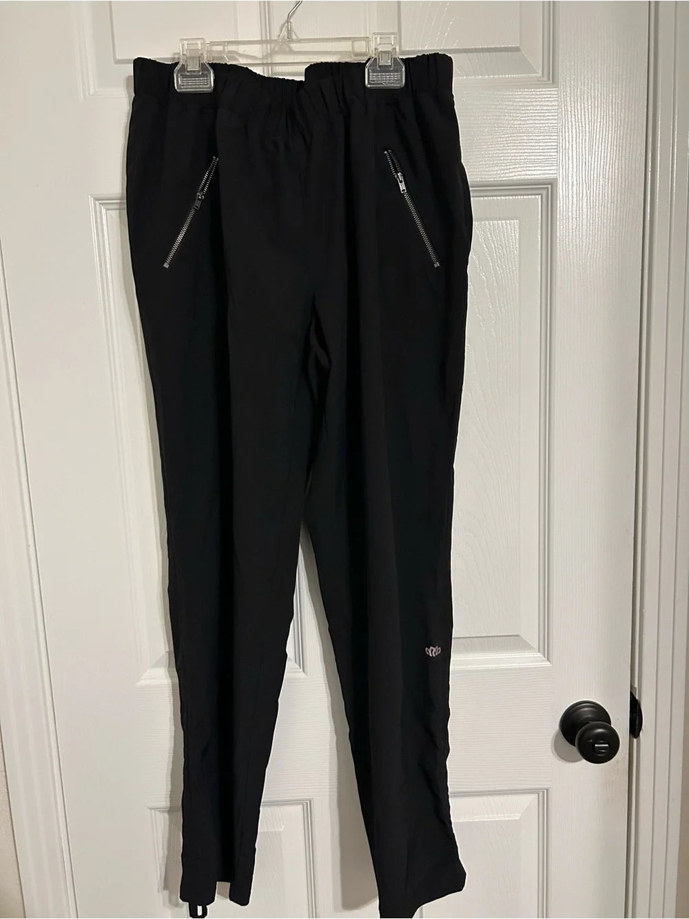 Maurices inMotion Womens Black Ruched Hem Active‎ Jogger Pants Large